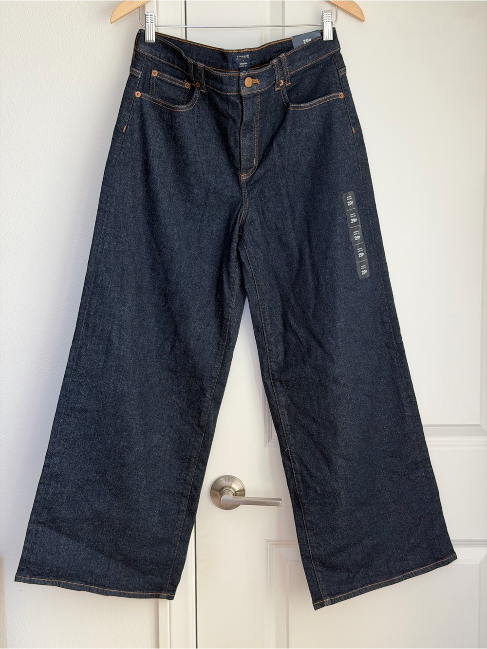 J.Crew Modern Wide Leg in Soft Rinse, Size 29 Petite - Picture 5 of 9